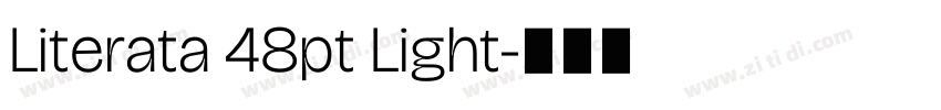 Literata 48pt Light字体转换